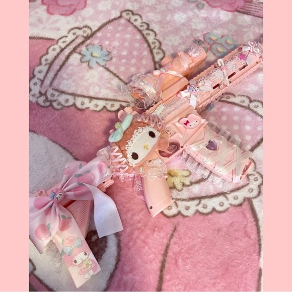 Pink Toy Gun Sanrio hello kitty mymelody Cosplay - Picture 3 of 8